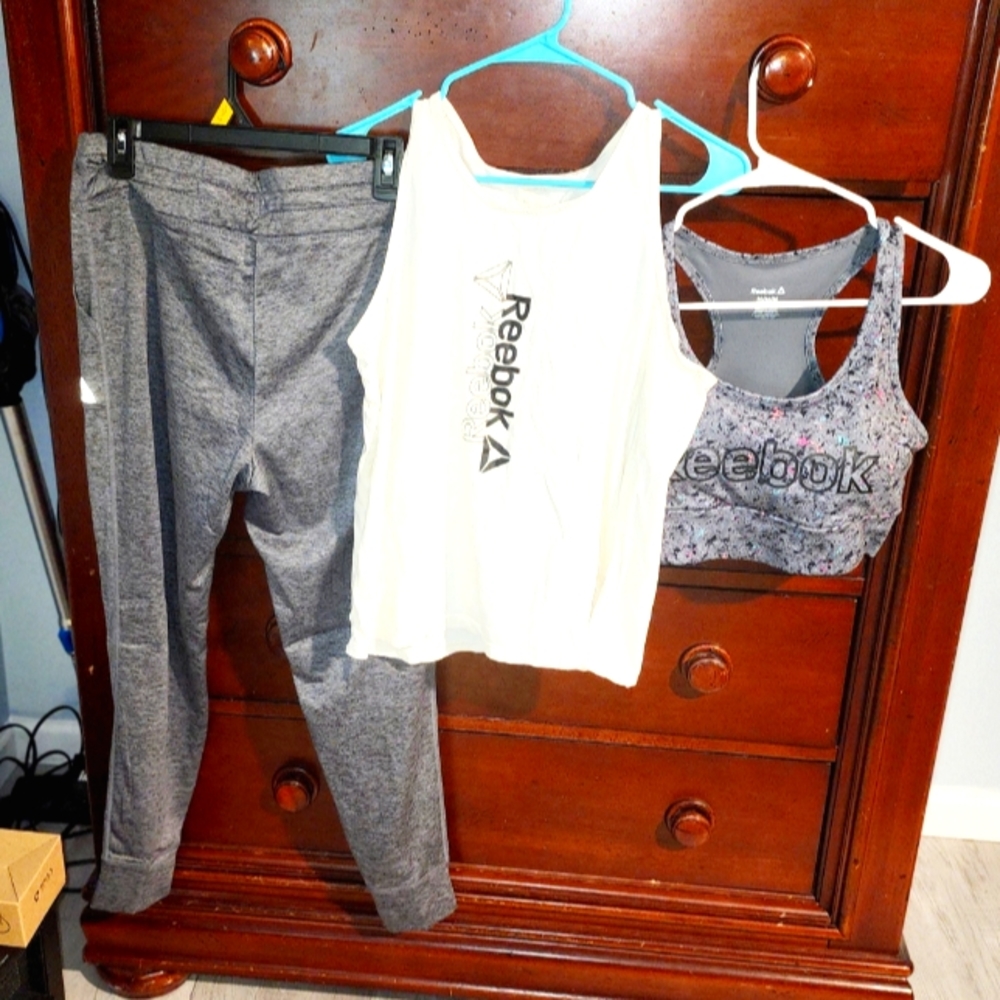 Reebok outfit.